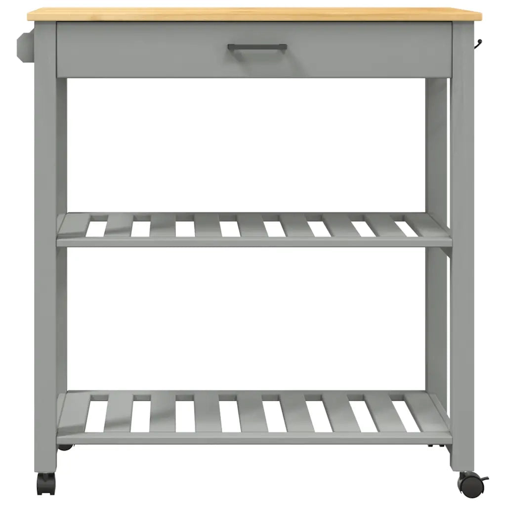 Carrello da Cucina-Scaffale per Cucina MONZA 84x40x88,5 cm in Legno Massello di Pino 972631