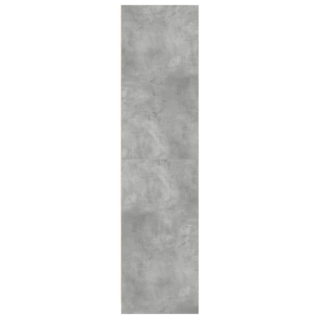 Armadio Grigio Cemento 50x50x200 cm in Legno Multistrato
