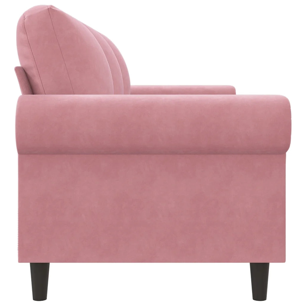 Divano | Divano da soggiorno | Sofa a 3 Posti rosa 180 cm in Velluto