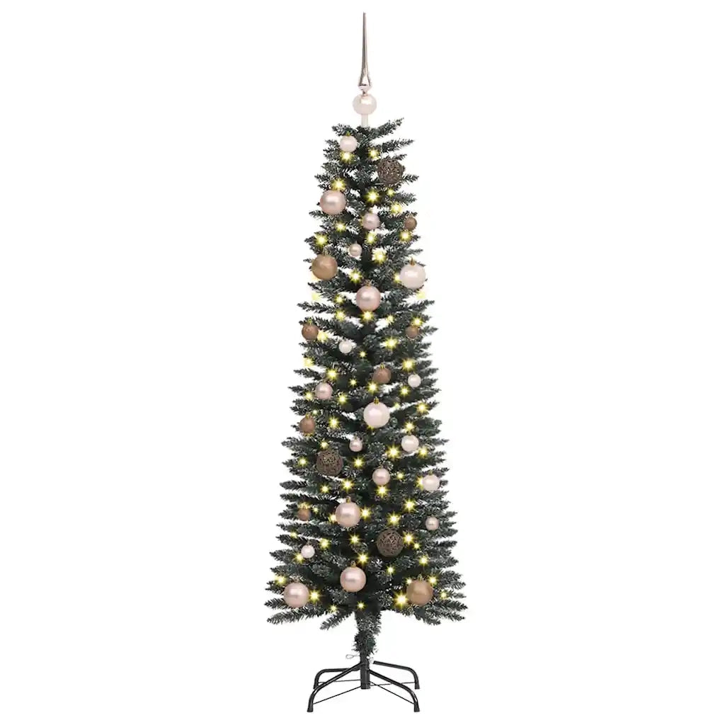 Albero di Natale artificiale con 150 LED Verde 150 cm