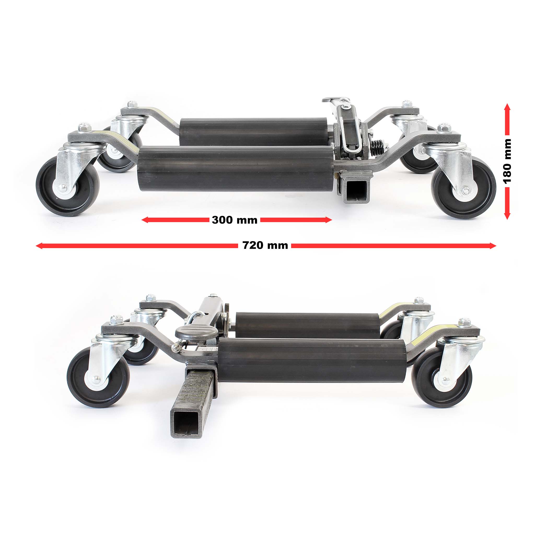 Martinetti per manovra auto con ruote Set da 2 Max 566 kg l’uno Per pneumatici larghi 30cm