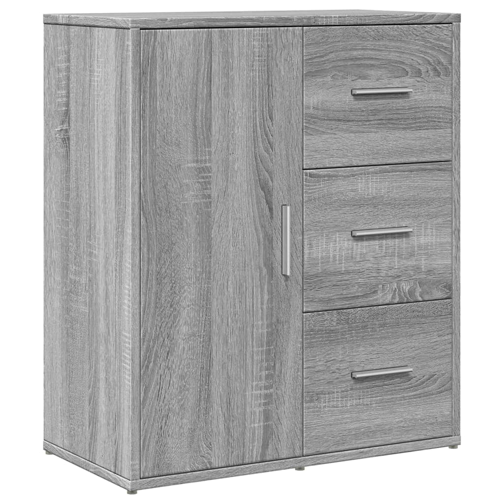 Buffet credenza cassettiera armadio mobile contenitore organizer per cucina soggiorno salotto Sonoma 60 x 31 x 70 cm legno ingegnerizzato grigio 02_0036388