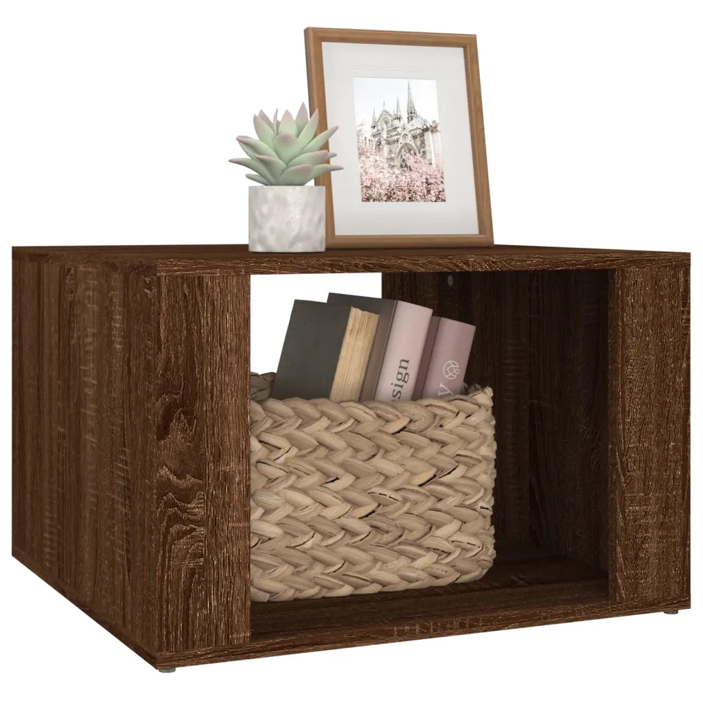 Comodino Rovere Marrone 57x55x36 cm in Legno Multistrato cod mxl 30101