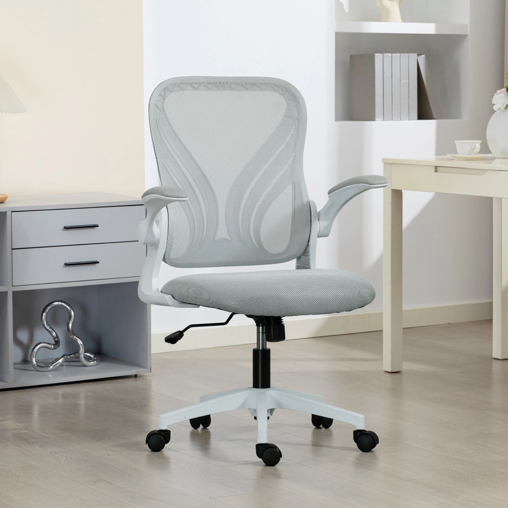 Sedia da ufficio ergonomica ¨C zephmum ¨C grigio 73x62x101-111cm