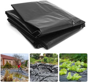 Foglio di protezione contro l'umidità 2 x 6M - Foglio di plastica nero - Resistente ai raggi UV - Resistente ai graffi - Impermeabile - Foglio di protezione robusto - Foglio di plastica