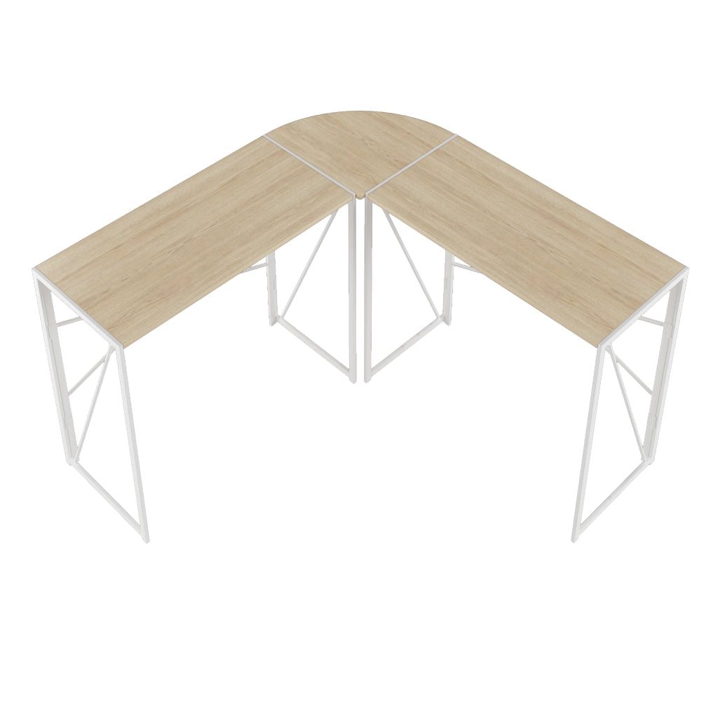 Scrivania ad angolo a L dal design moderno, scrivania angolare per computer, scrivania per PC, laptop e studio, home office