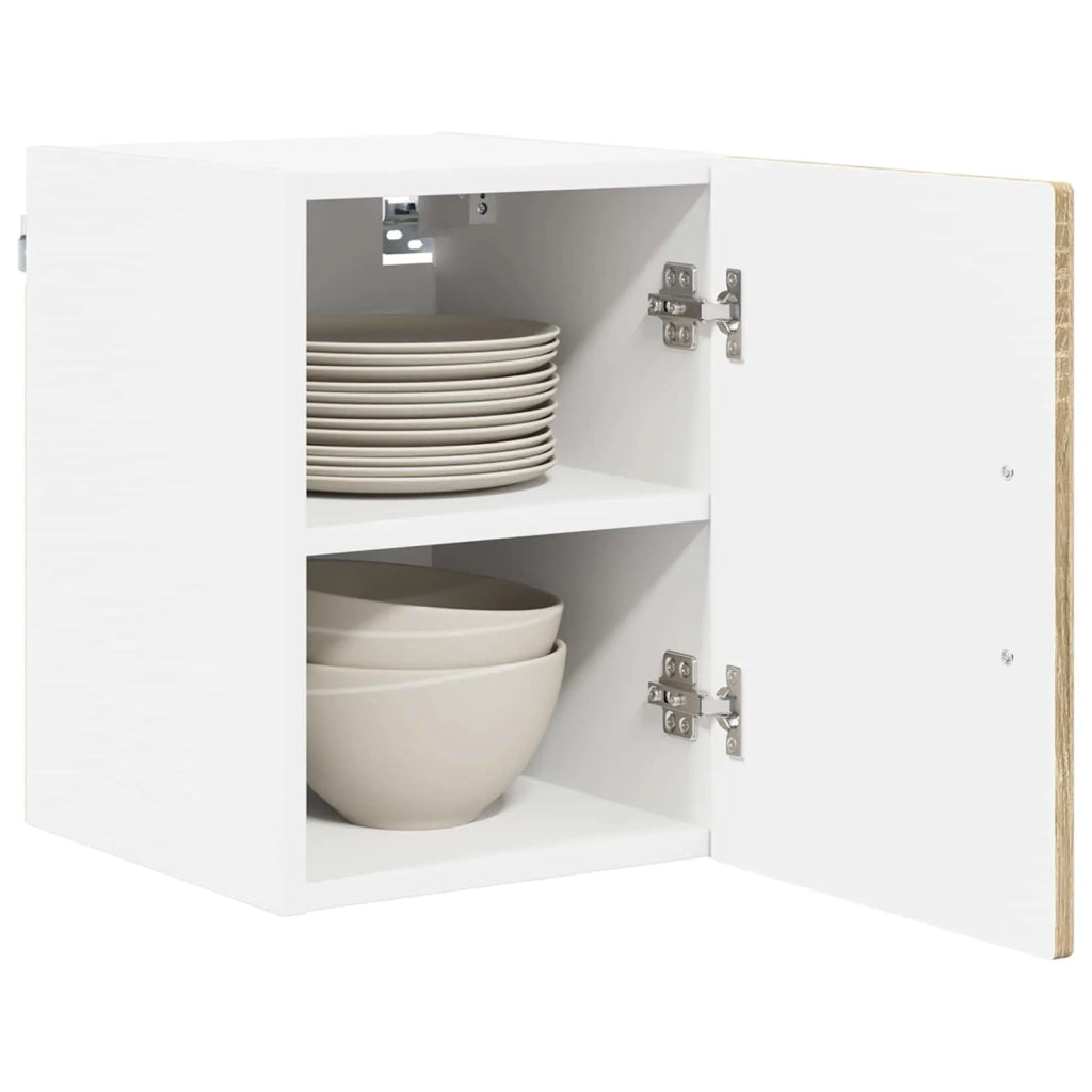 Armadietto a muro LUCCA 2 pcs Rovere Sonoma 30 x 31 x 40 cm 884859