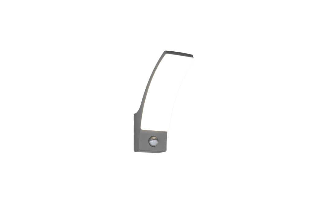 Applique da esterno LED c/sensore movimento, antracite, H 23 cm, Beja