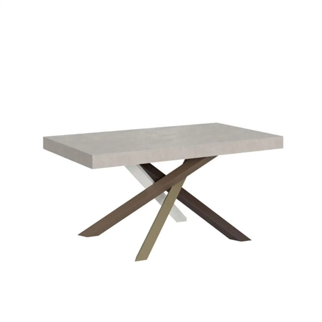Tavolo allungabile 180/284x90 cm Volantis cashmere gambe multicolore 4/C