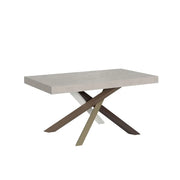 Tavolo allungabile 180/284x90 cm Volantis cashmere gambe multicolore 4/C