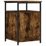 Comodino | Armadio da Notte | Mobiletto da notte Rovere Fumo 40x42x60 cm Legno Multistrato