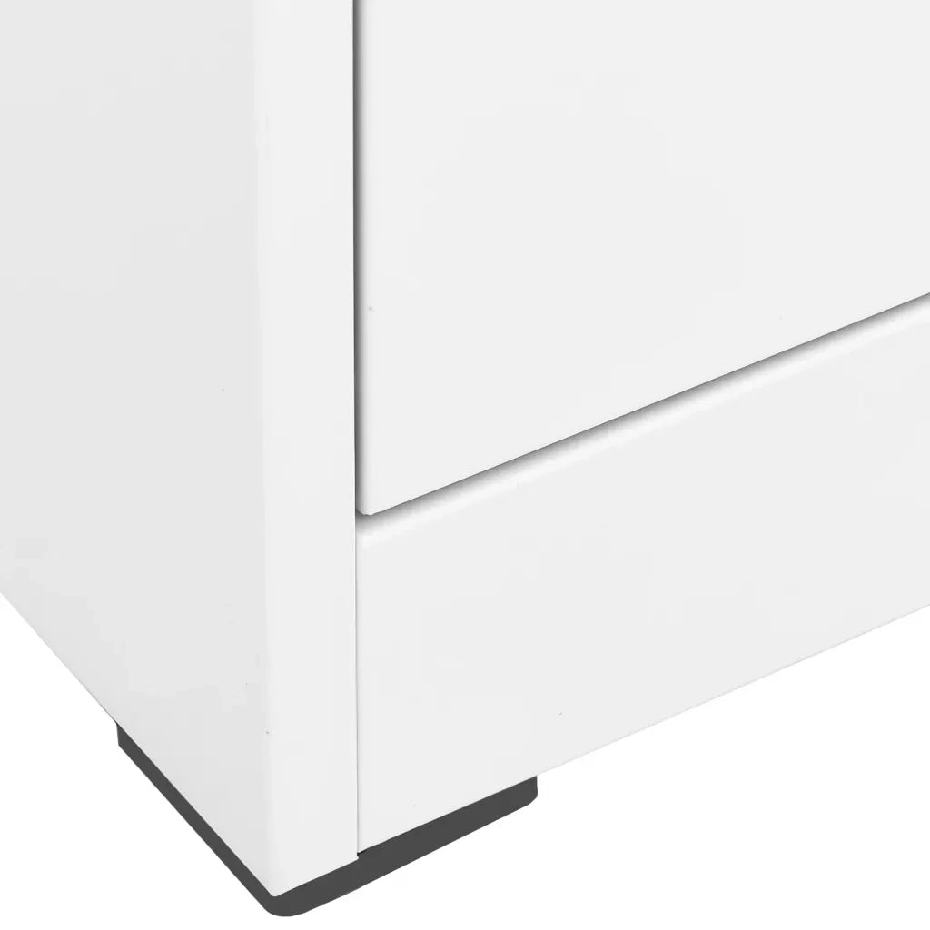Armadio Classificatore Bianco 46x62x133 cm in Acciaio cod mxl 76409