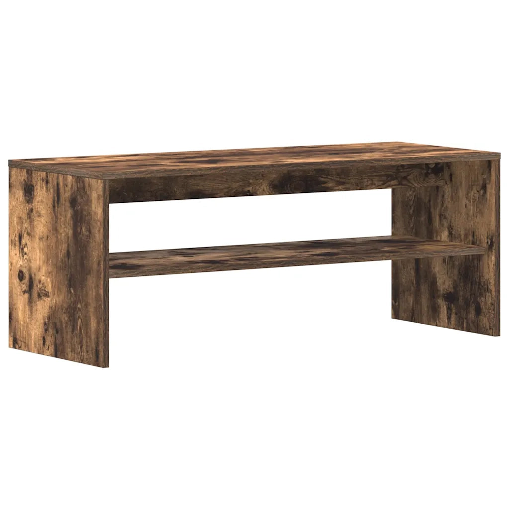 Mobile Porta TV Rovere Fumo 100x40x40 cm in Legno Multistrato