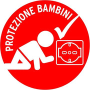 Scatola di alimentazione 4 canali nera senza cavo con interruttore Eco-Line