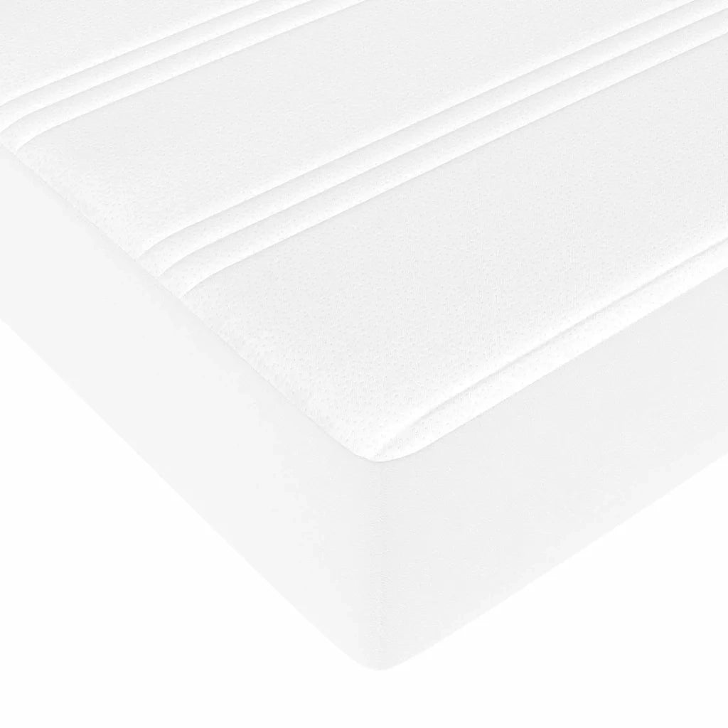 Struttura del letto con materasso Bianco 90 x 190 cm Tessuto 3399220