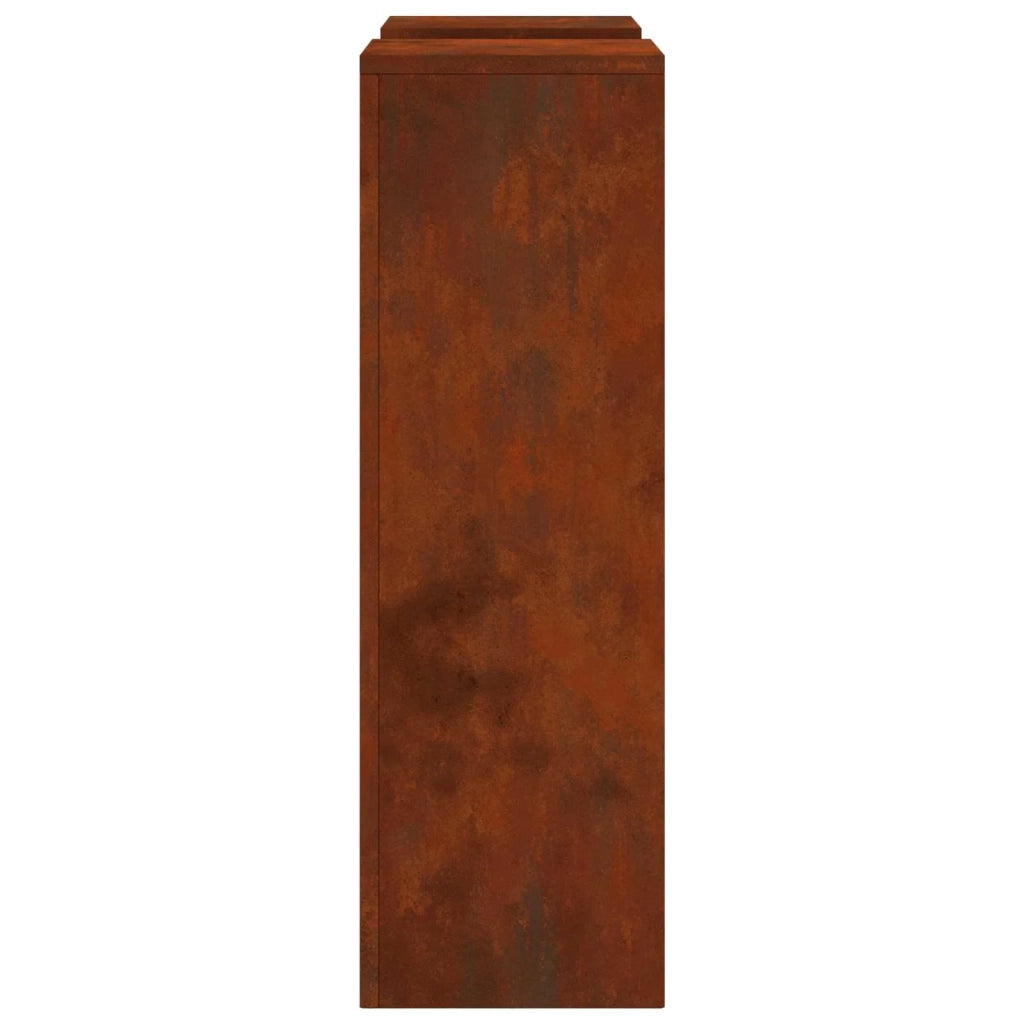 Supporto per piante 2 pcs Ruggine 24 x 24 x 75 cm 865826