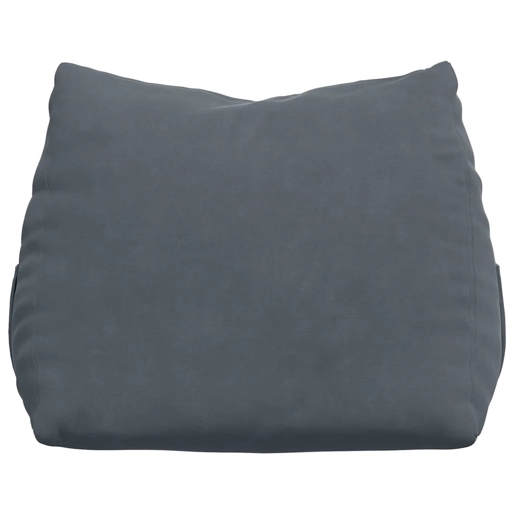 Cuscino per Schiena Grigio scuro 45 x 20 x 35 cm