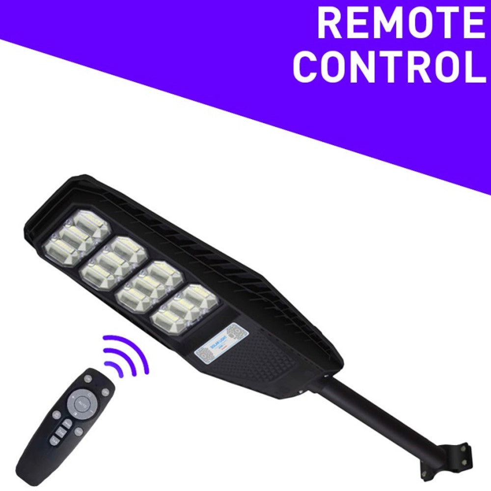Trade Shop - Lampione Stradale Luce Energia Solare Led 200watt Sensore Pir Staffa Telecomando -