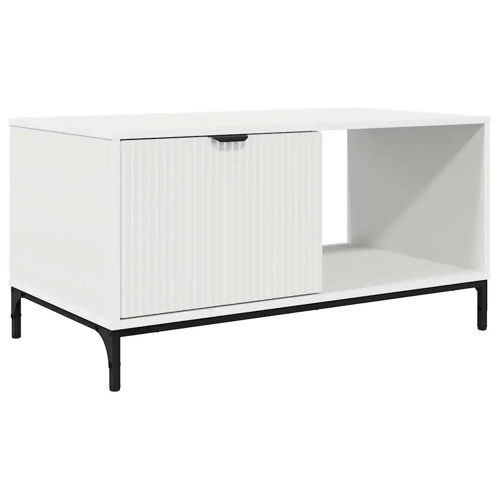 Tavolino da salotto Bianco 90 x 49 x 46 cm Legno multistrato