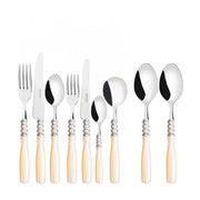 ARIANNA Ghiera Argento Anticato, Posate Set 44 Pz, Scatola