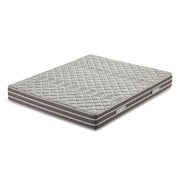 Materasso MADE IN ITALY DIAMOND 160X190 con Memory Foam, rivestimento in tessuto antiacaro millerighe Carbon e fascia traspirante laterale