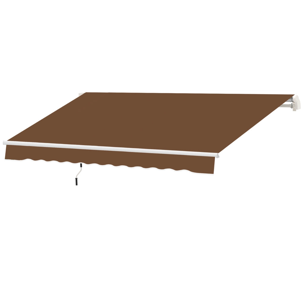 Toldo da Parete con Braccio Articolato ¨C zephmum ¨C Marrone 295x245 cm