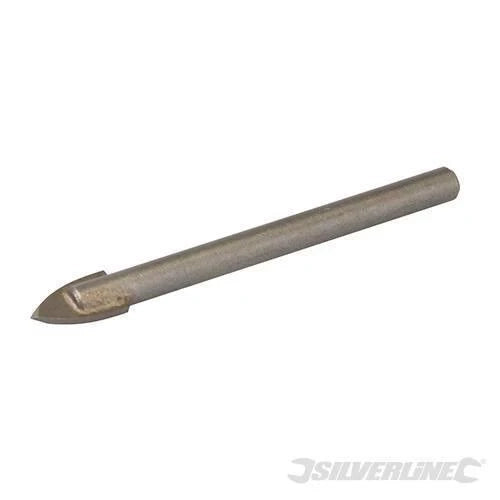 Punta al carburo di tungsteno da trapano a codolo circolare per tegole e vetro silverline - 8mm