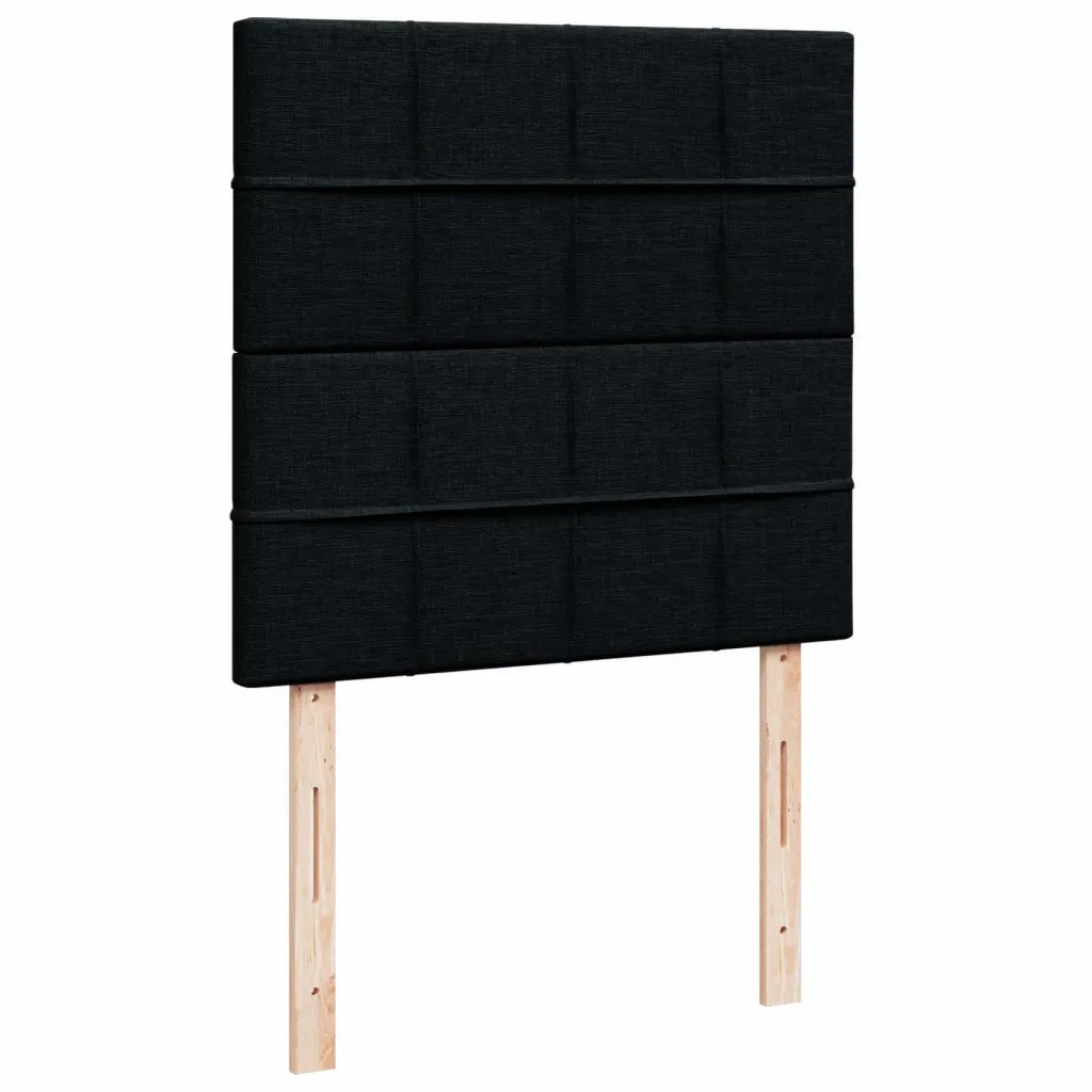 Giroletto a Molle con Materasso Nero 90x190 cm in Tessuto 3293825