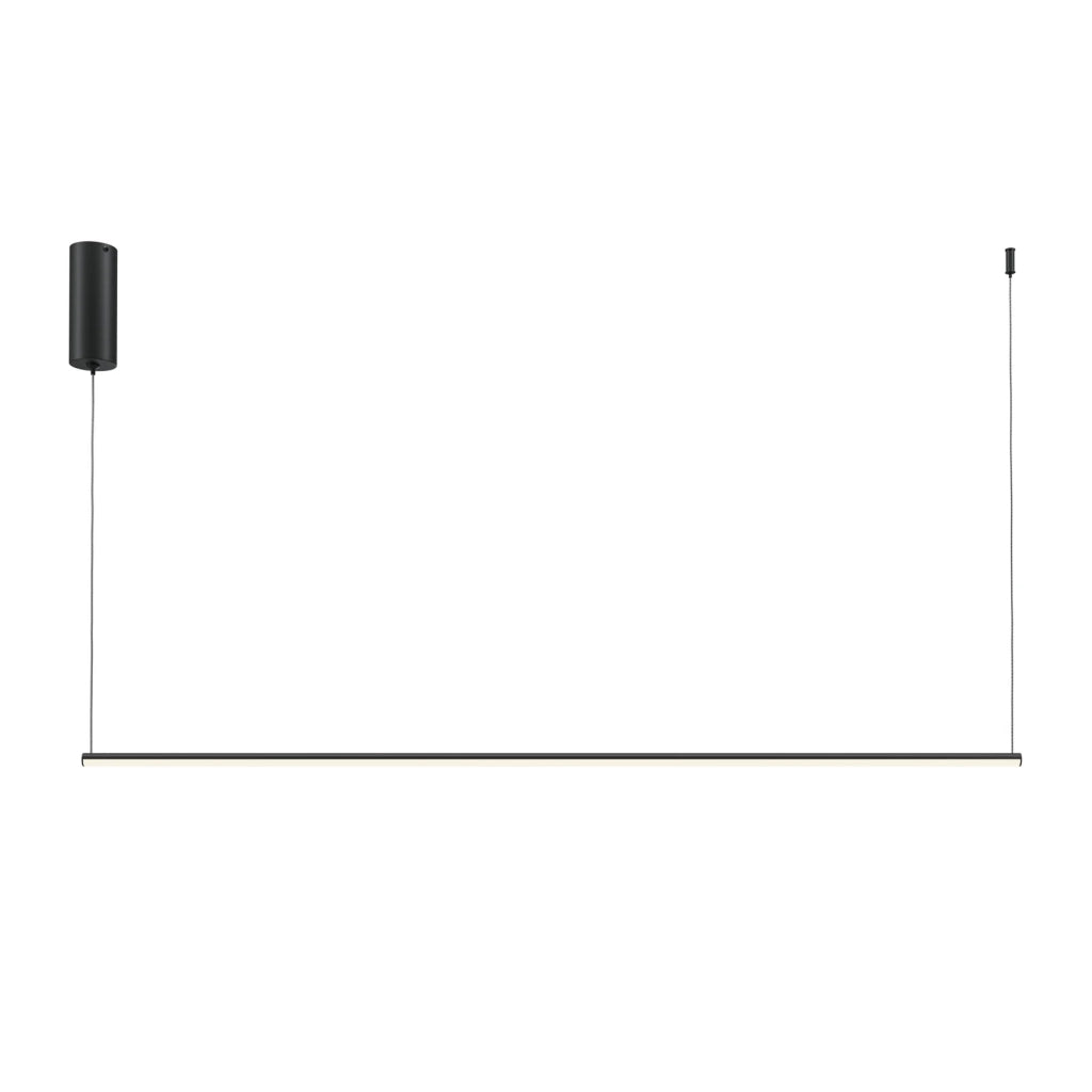 Maytoni Lampadario moderno Halo 1 luce LED integrato nero alluminio