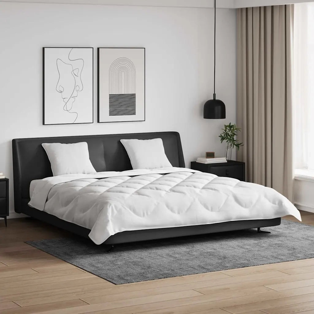 Set di piumini con cuscino 3 pcs Bianco 260 x 220 cm Microfibra