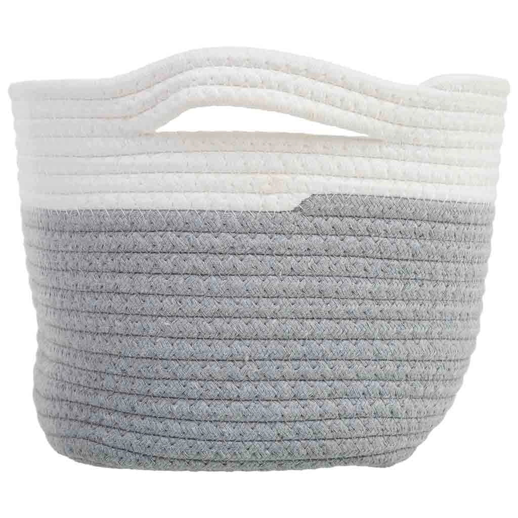Cestino in corda di cotone intrecciata 33x24x20