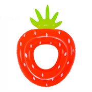 Trade Shop - Salvagente Ciambella Gonfiabile Anello Forma Di Fragola 76x101cm Mare Piscina 016099 -