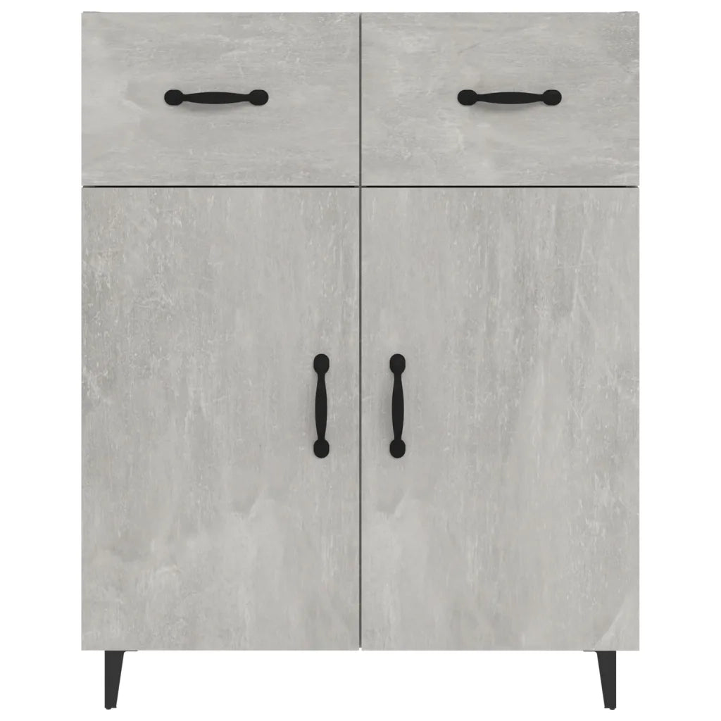Credenza Grigio Cemento 69,5x34x90 cm in Legno Multistrato cod mxl 26998