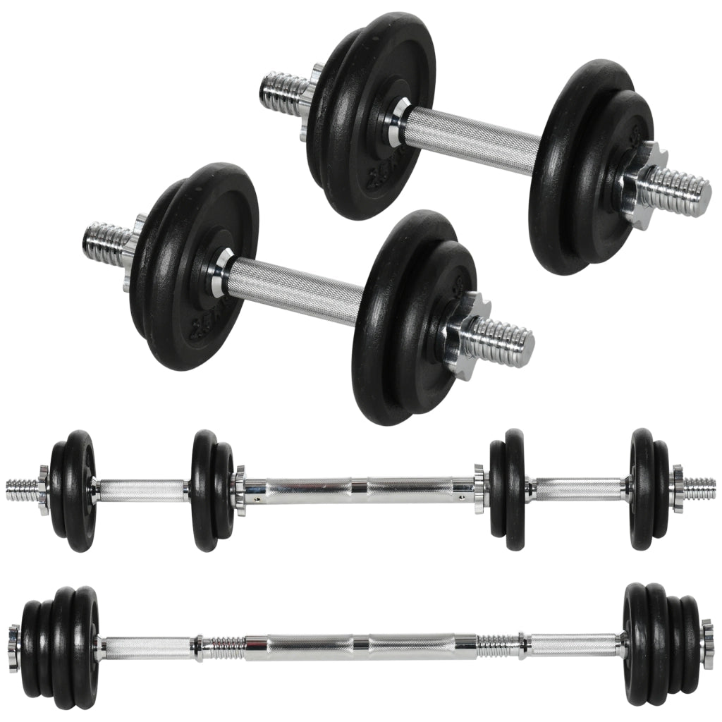 Set di manubri bilanciere 20 kg ¨C zephmum ¨C 95x16x16 cm