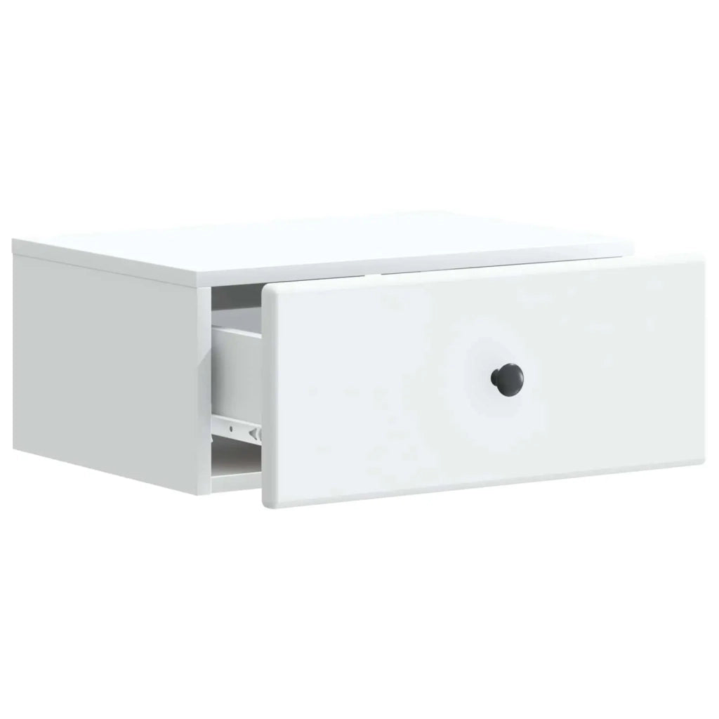 Mobiletto da notte a muro con cassetto Bianco 49 x 34,5 x 20 cm 899125