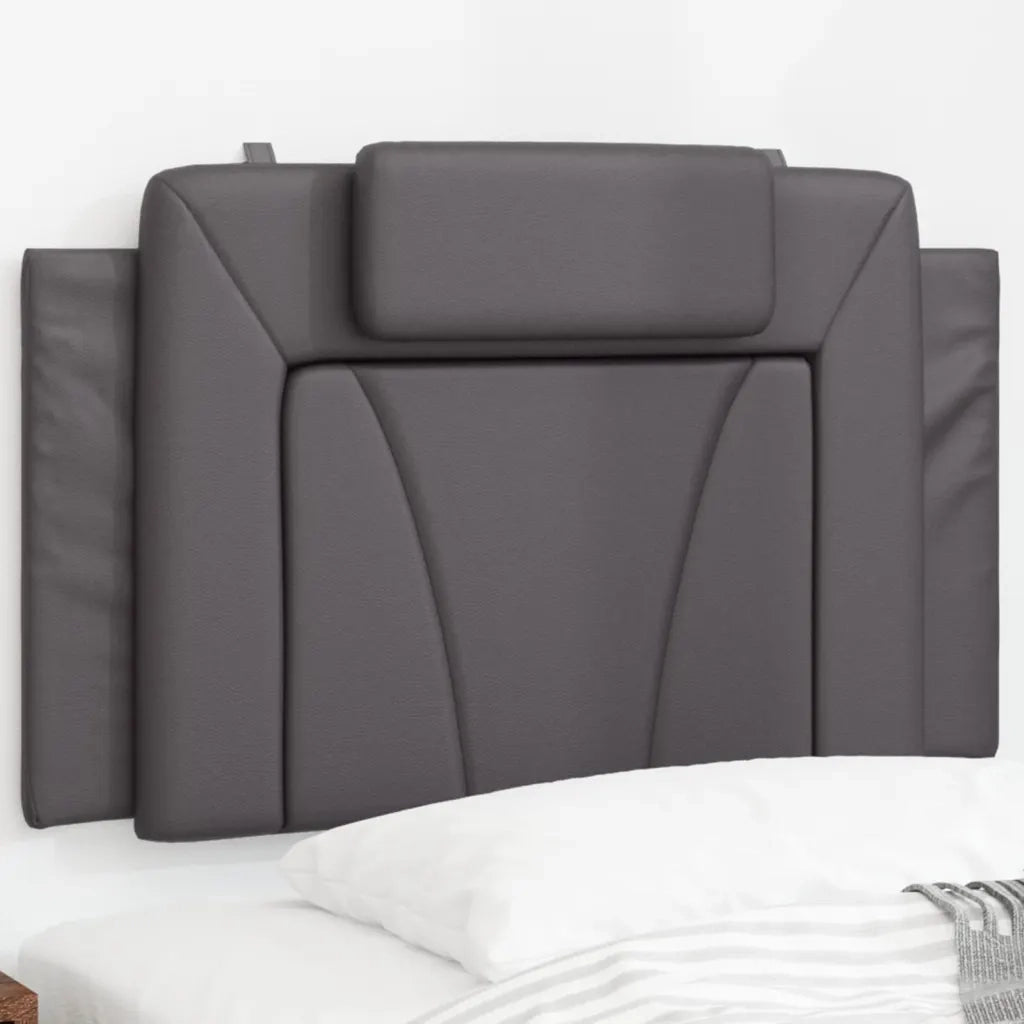 Cuscino Testiera Viana Grigio 90 cm in Similpelle 374770