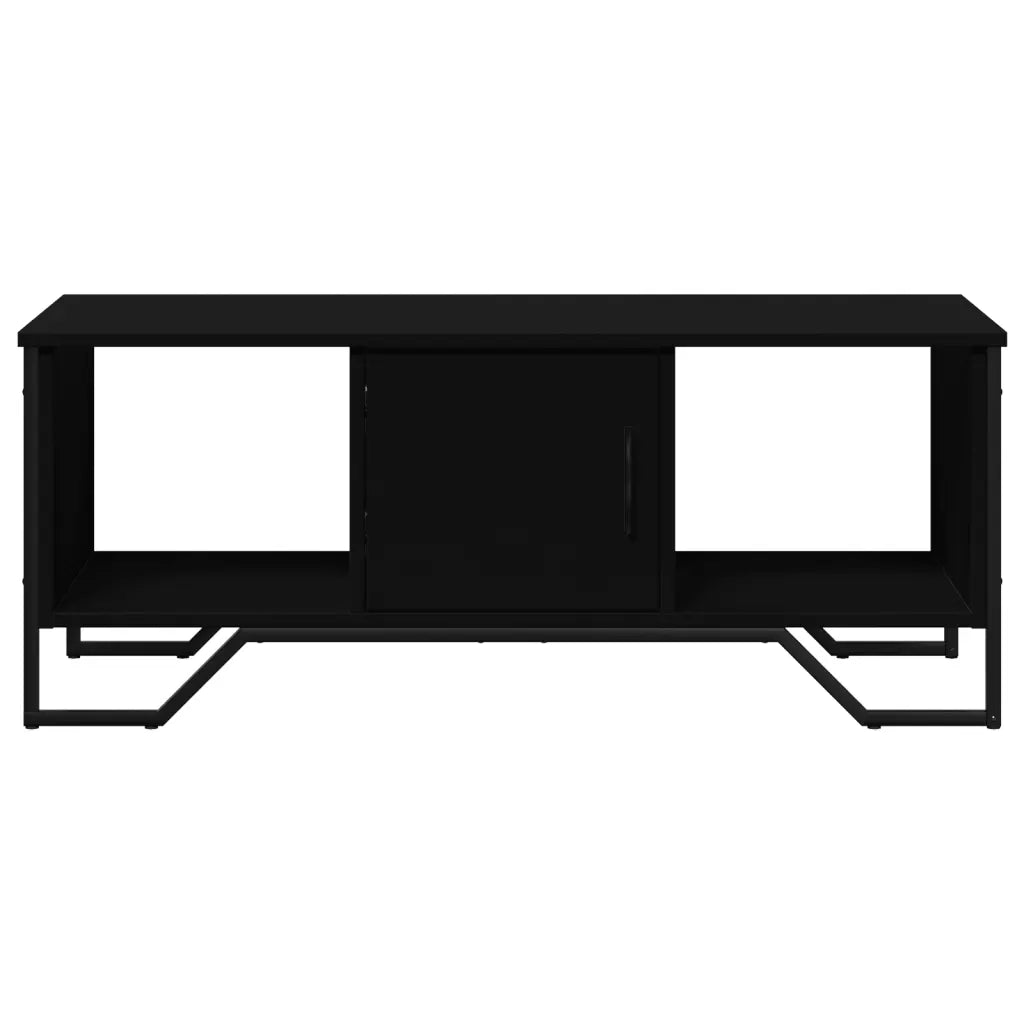 Tavolino da Salotto Nero 100x51x40 cm in Legno Multistrato