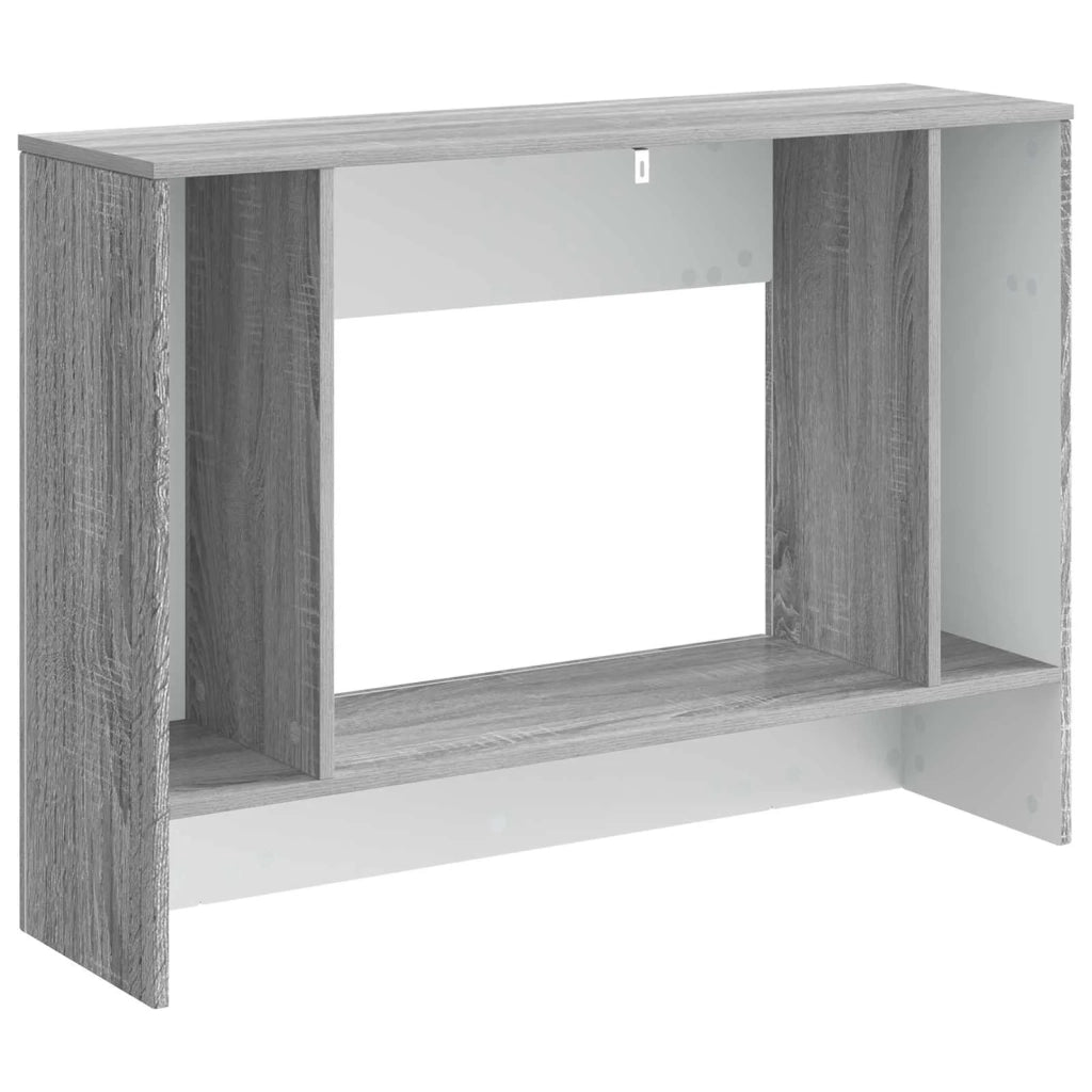 Tavolo consolle Rigato Sonoma grigia 101 x 29 x 74 cm 899883