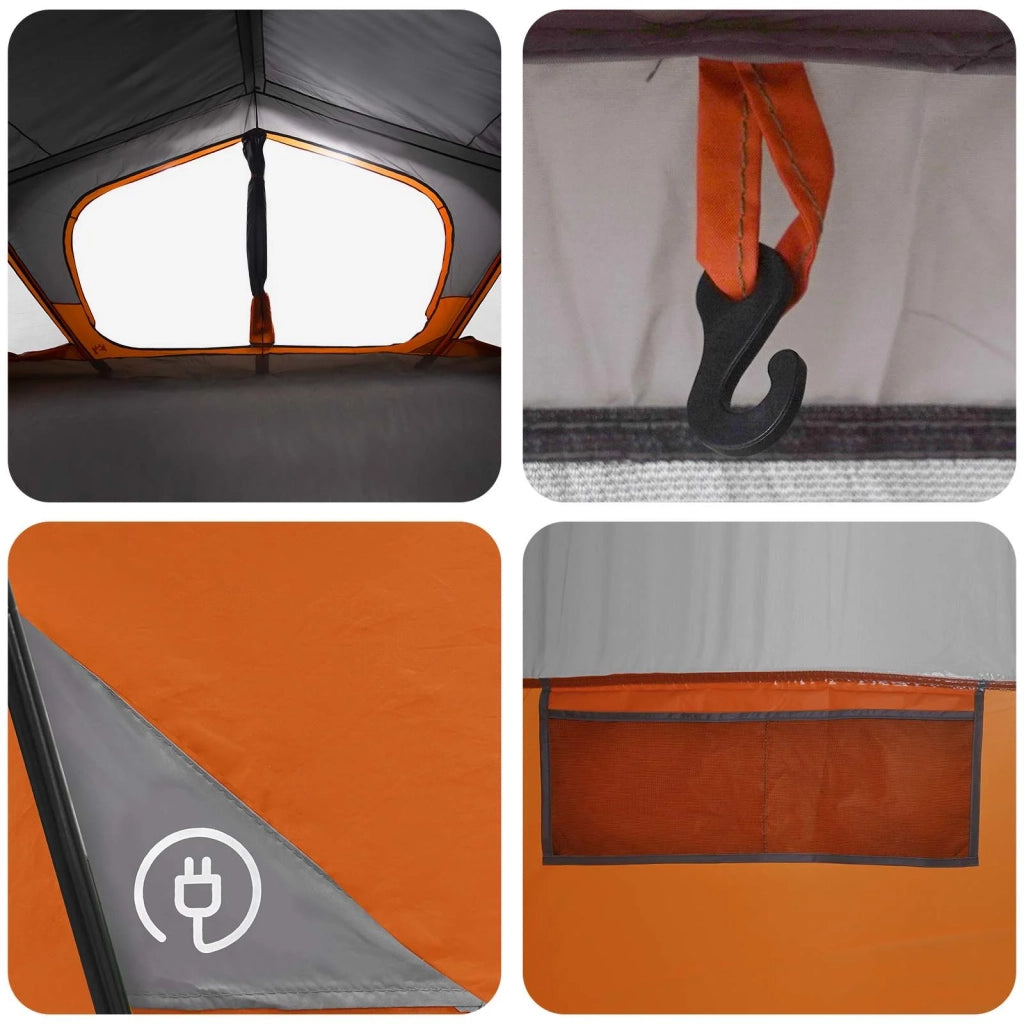 Tenda Capanna con tetto Grigio e arancione 480 x 273 x 205 cm 42028687