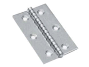 CERNIERE PIANE IN ACCIAIO INOX PERNO FISSO- - mm.40x30x1,5 - 25 pezzi