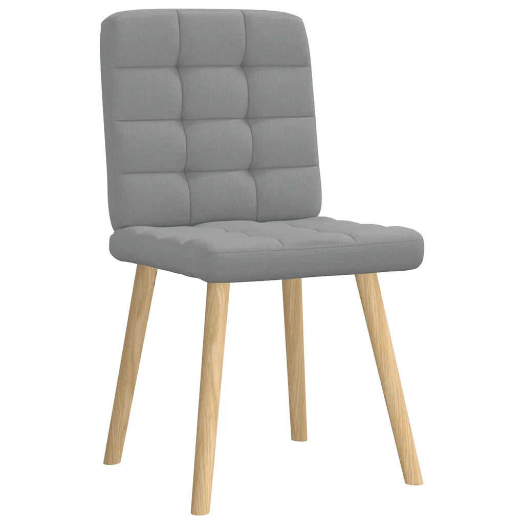 Sedie da Pranzo 6 pz Grigio Chiaro in Tessuto 3315461