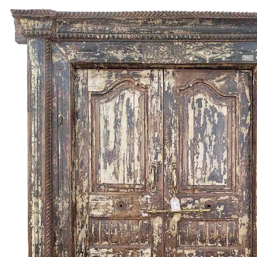 Porta artigianale in legno marrone 143x26x237h cm