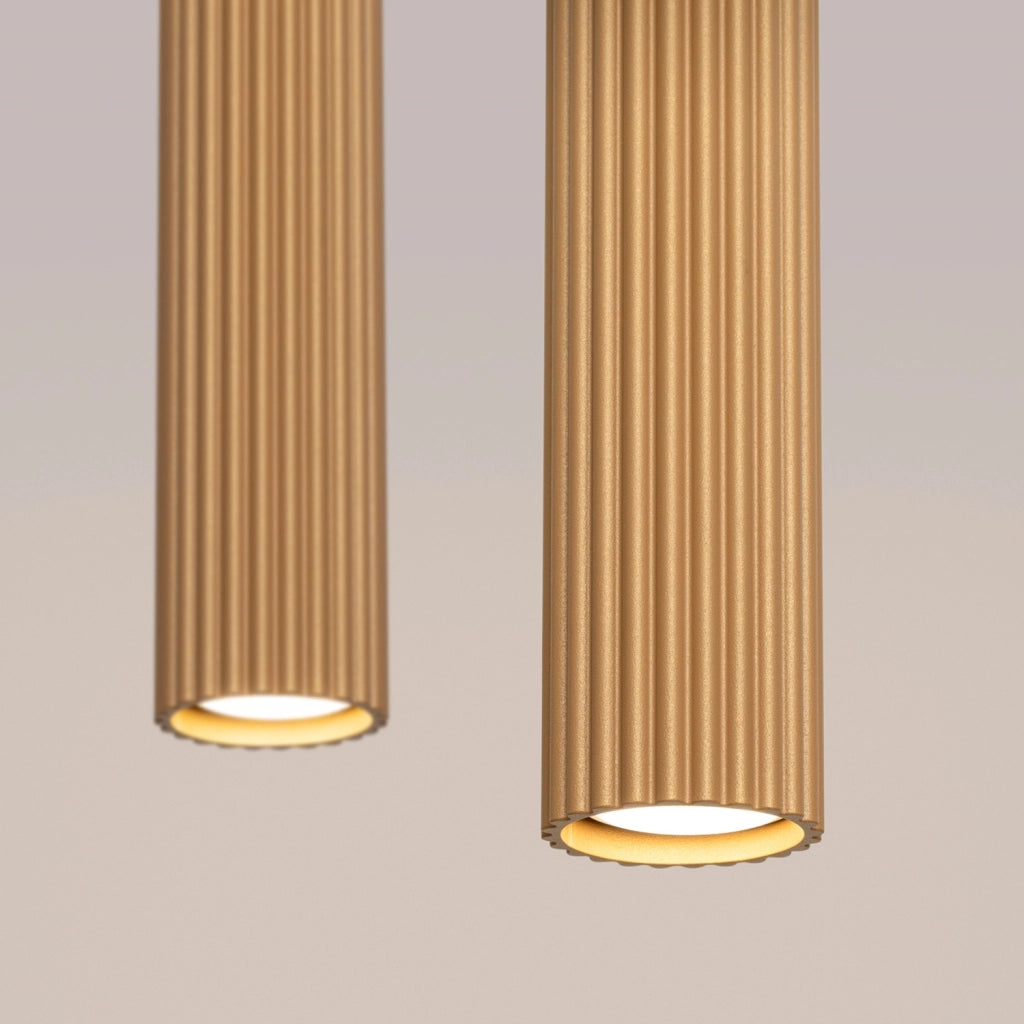 Lampada sospesa a barra GRAVIO oro/nero 2xGU10 Pure Lume
