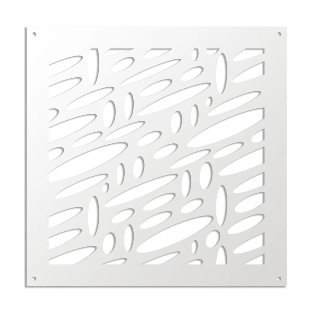 UFOS - Pannello in PVC traforato - Parasole Misura: 73x73 cm, Colore: bianco