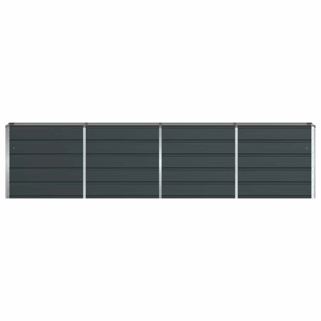 Fioriera Antracite 320 x 40 x 75 cm Acciaio