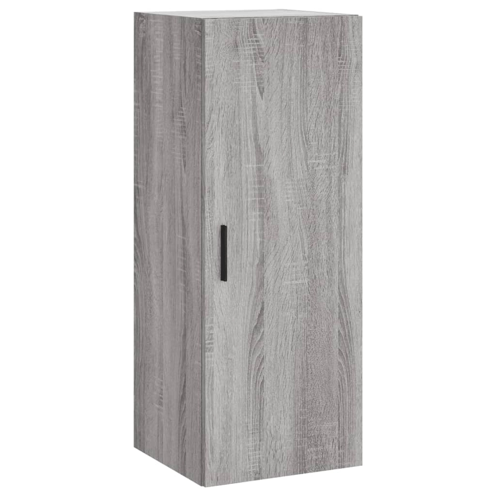 Buffet credenza cassettiera armadio mobile contenitore organizer cucina soggiorno salotto rovere Sonoma alto 34,5 x 34 x 180 cm legno ingegnerizzato grigio 02_0035328