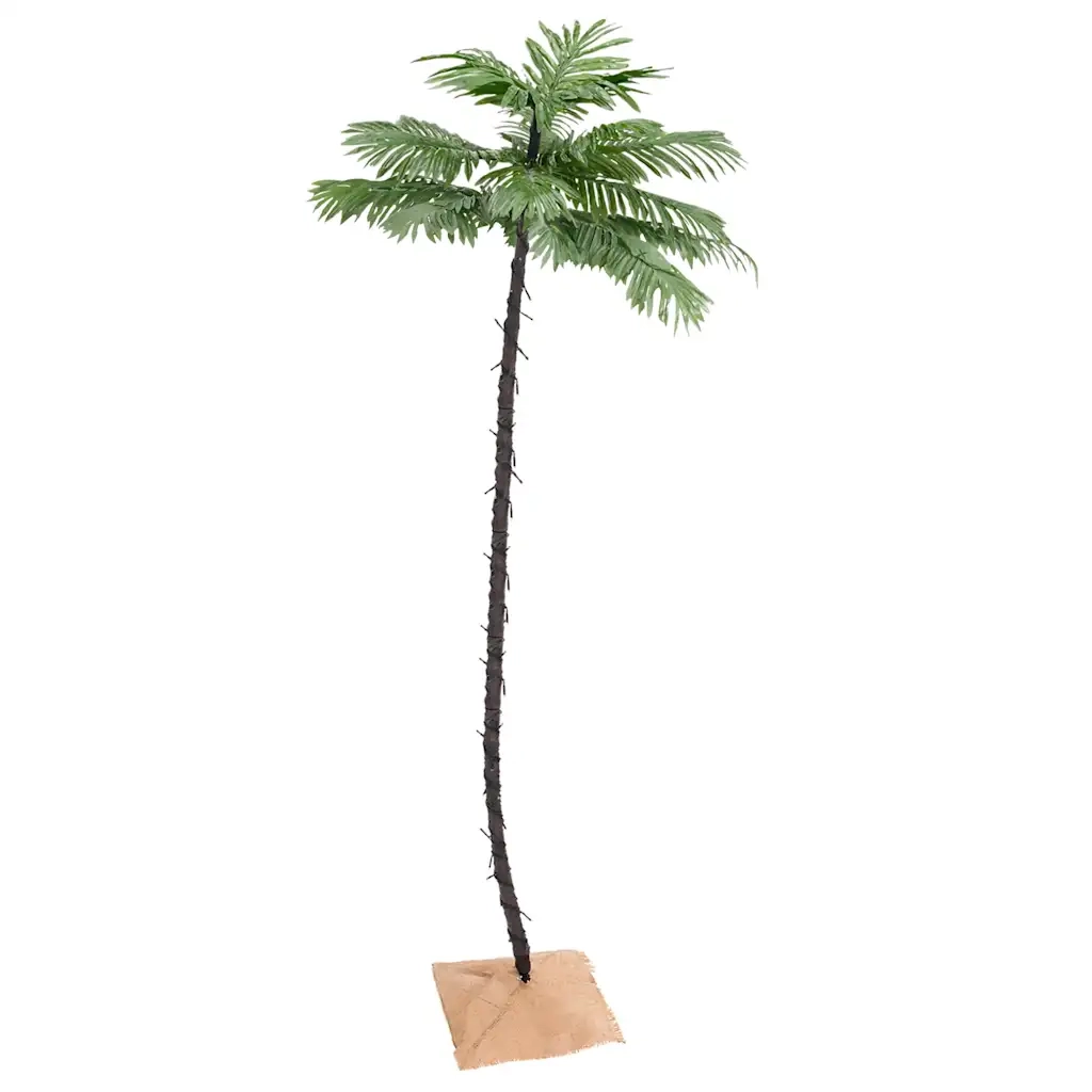 Palma con LED Bianco Caldo 136 LED 220 cm cod mxl 18367