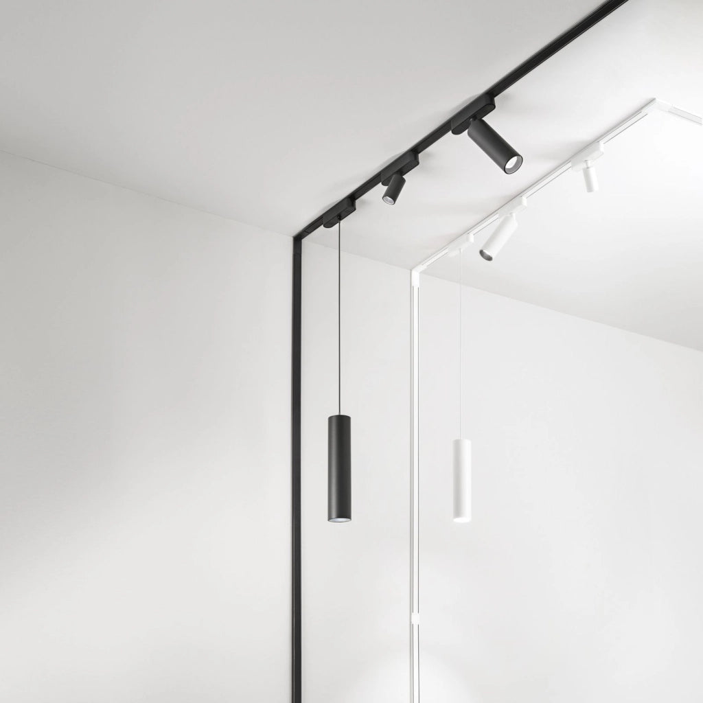 SOSPENSIONE LED PER BINARIO BERNINI BIANCO 9W 110LM CCT 3000-4000K 5X22CM ALTEZZA MASSIMA 150CM