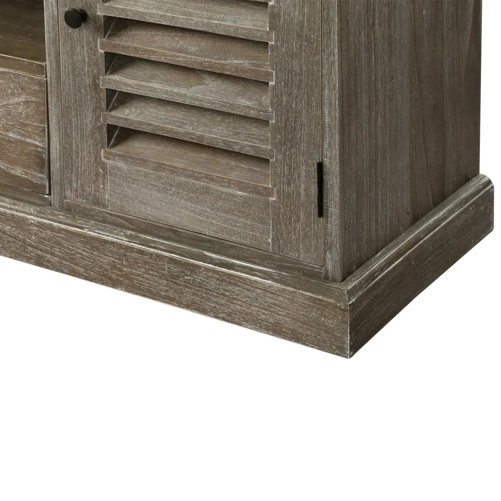 Mobile PortaTV  in Legno Massello di Mindi 145x35x60 cm cod mxl 55556