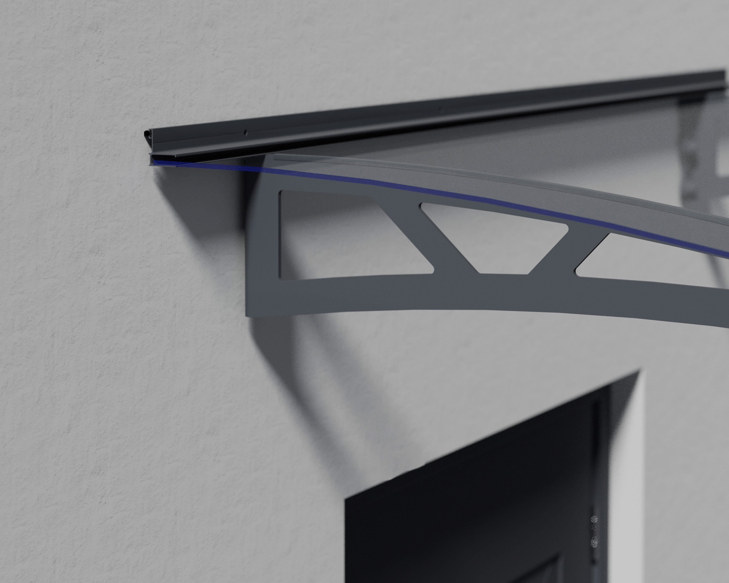 Pensilina Da Esterno Altair 453X91 cm  Trasparente